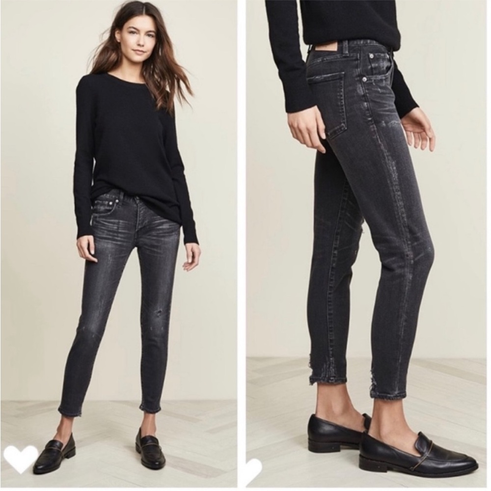Moussy Charcoal Skinny Jeans
